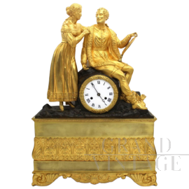 Orologio a pendolo Carlo X in bronzo dorato (H.55) - 800