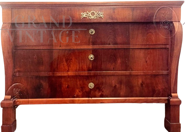 Antique Empire chest of drawers from the 19th century