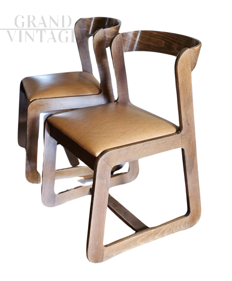 Pair of 1970s Willy Rizzo style chairs