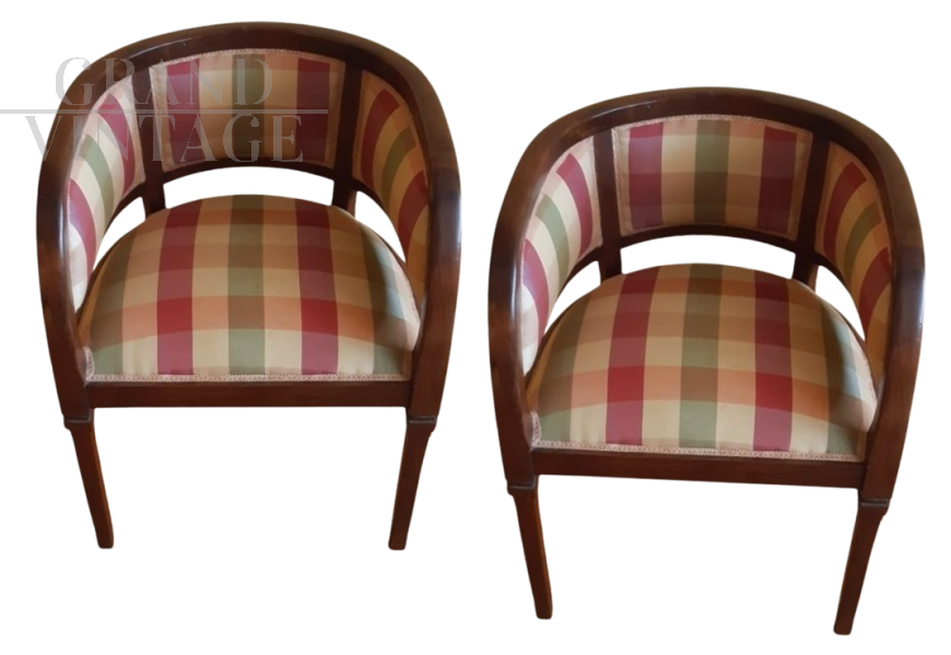 Pair of 1930s Art Deco tub chairs 