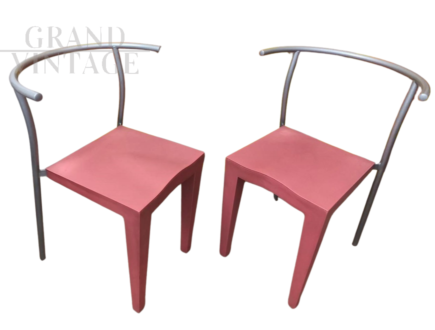 Pair of Dr. Glob chairs by Philippe Starck for Kartell, 1970s