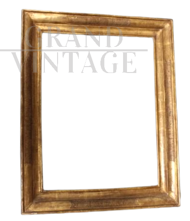 Antique Charles X gold leaf frame from the early 19th century