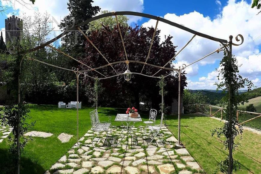 Iron pergola gazebo