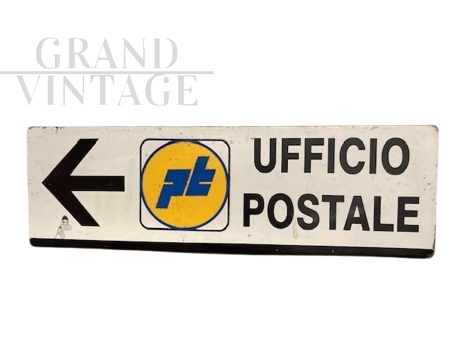 Vintage Italian Post Office metal sign, 1970s