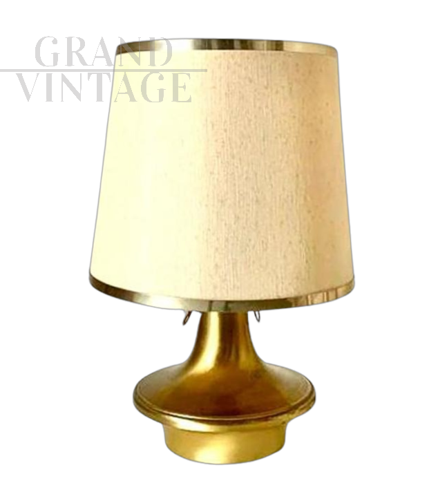 Mid-century modern brass table lamp from the 1950s