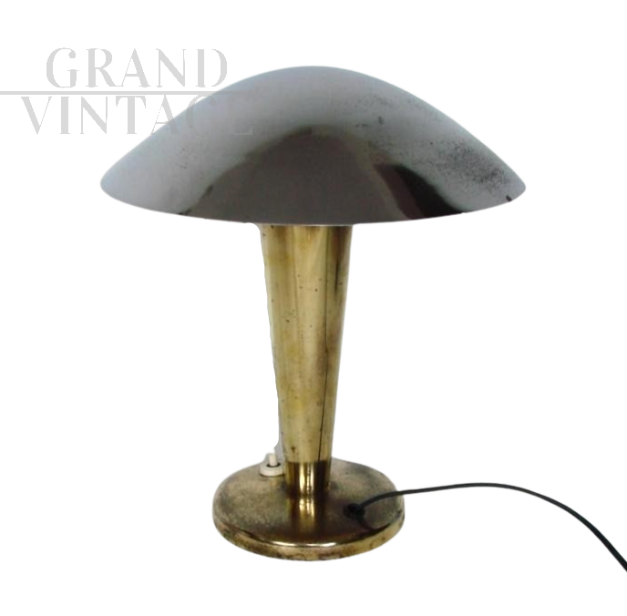 Art Deco mushroom lamp, Czechoslovakia 1940s