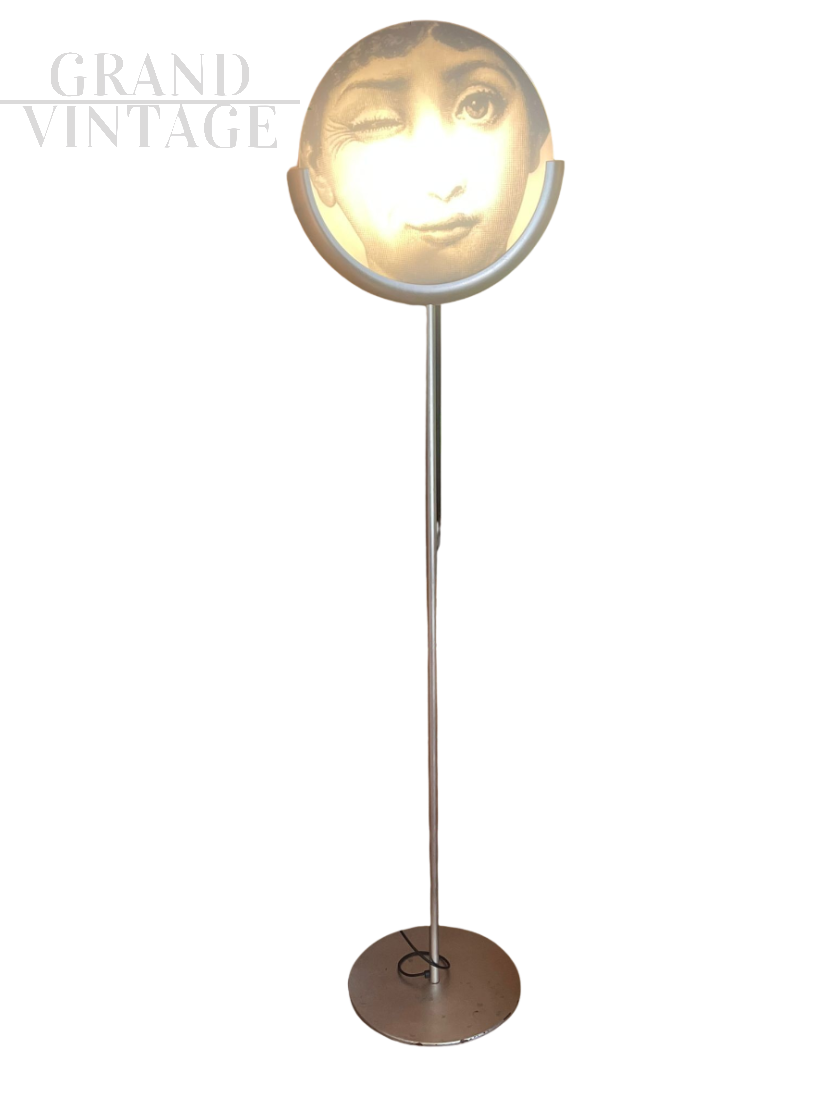 Floor lamp by Piero Fornasetti with the face of Lina Cavalieri