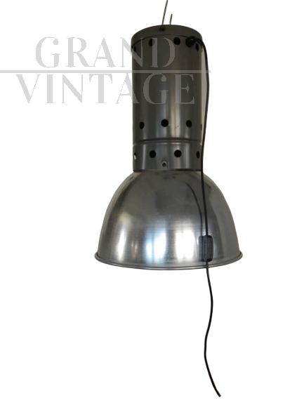 "Brocca" industrial lamp from the 70s in gray color