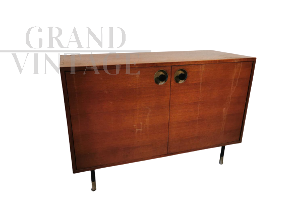 Vintage teak small sideboard cabinet by Elam