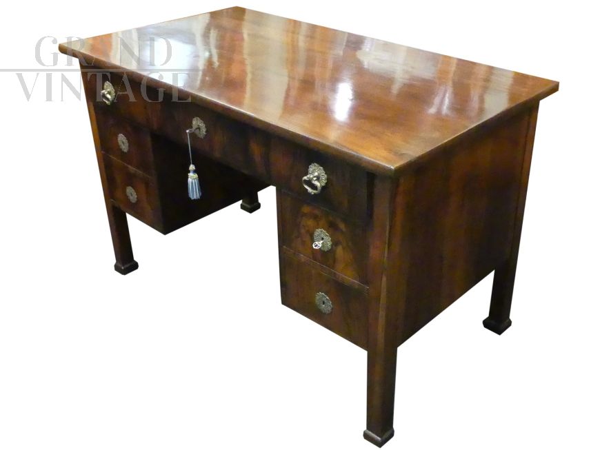 BIEDERMEIER DESK, 1830, WALNUT BRIAR