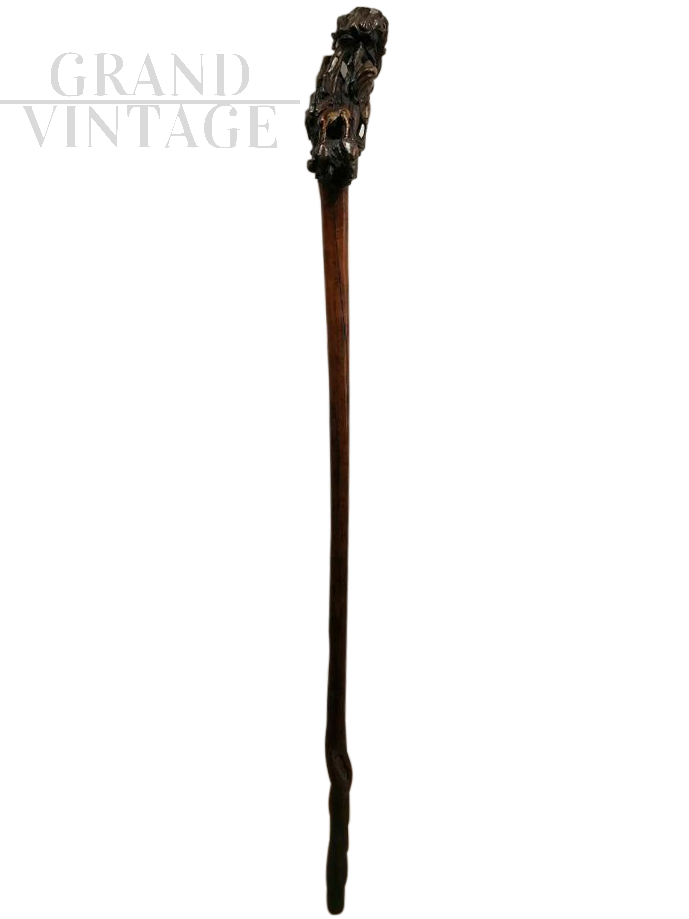 Carved cane stick from the 1700s