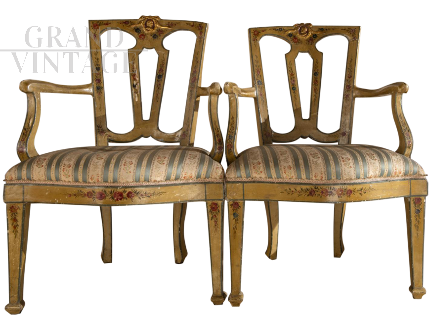 Set of 4 armchairs from the 18th century