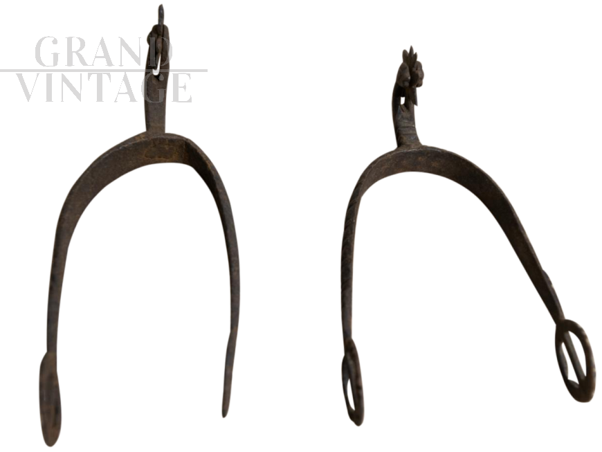 2 iron spurs  from the17th century