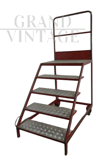 High iron stepladder from the 1970s