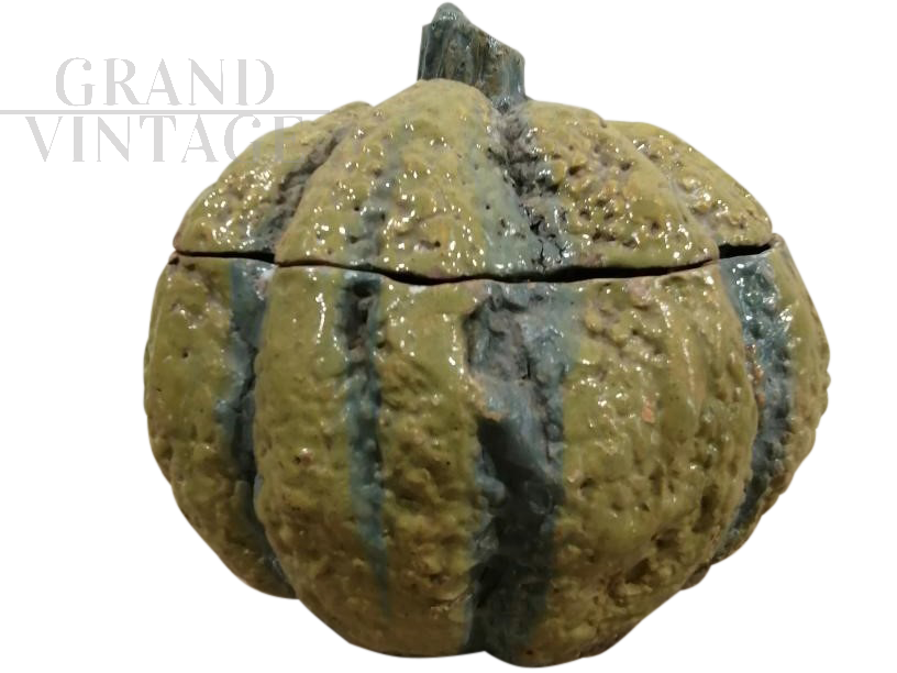 Majolica pumpkin from the 1700s