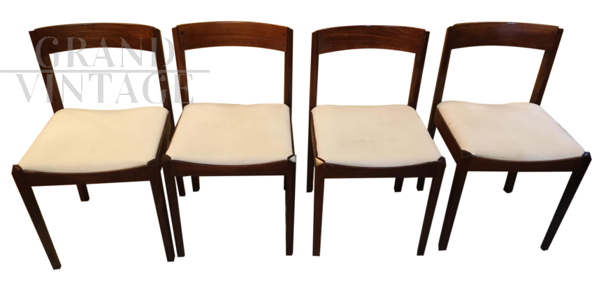 6 70s chairs with Alcantara seat