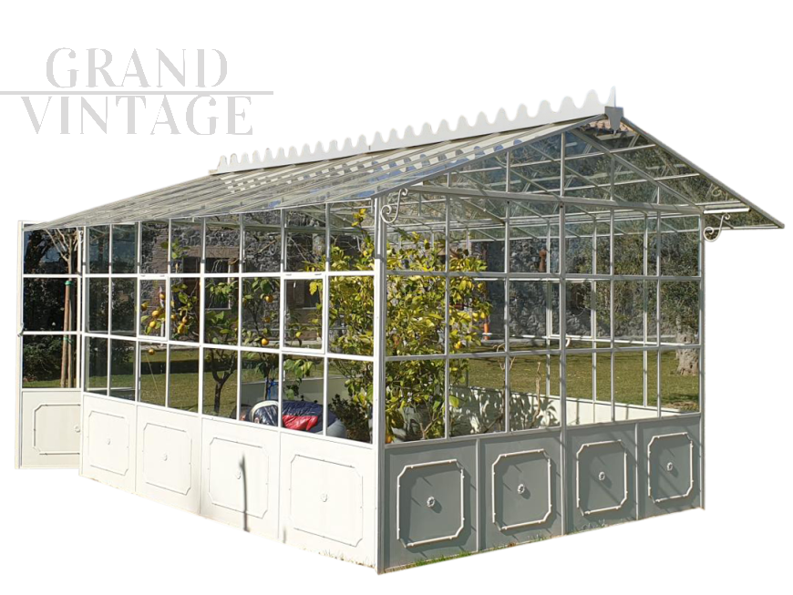 Wrought iron outdoor lemon greenhouse