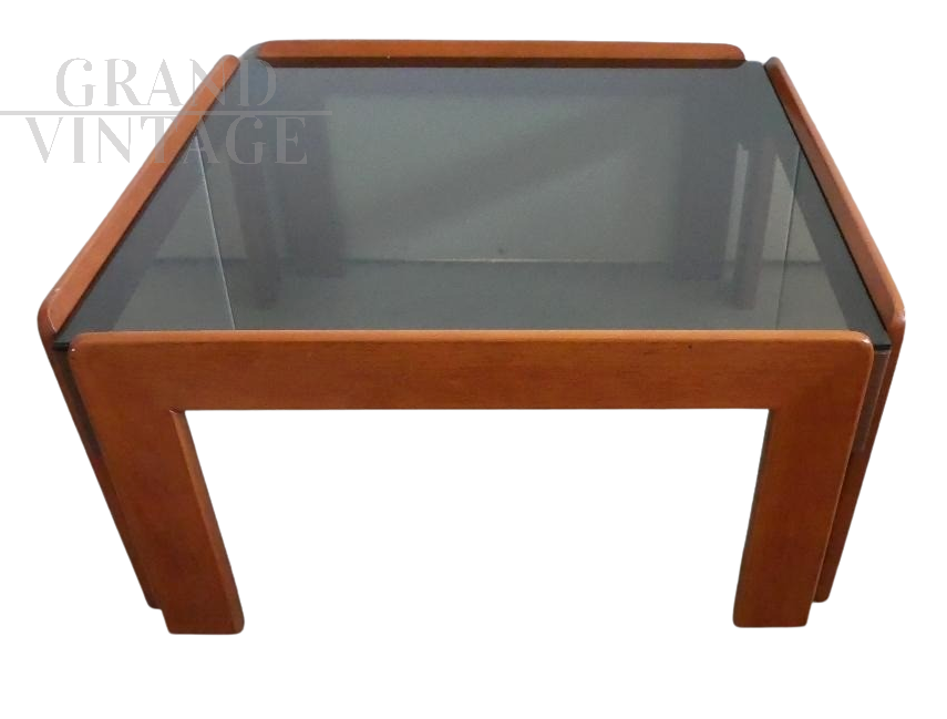 Square coffee table designed by Afra and Tobia Scarpa, 1970s