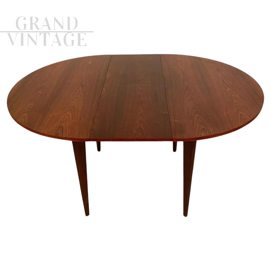 Extendable dining table in Vittorio Dassi style, Italy 1960s