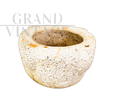 White porous stone vase, Italy early 1900s