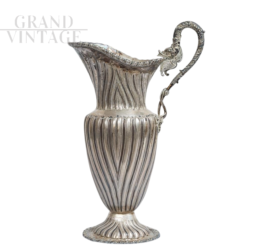 Antique silver jug from the early 1900s