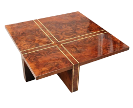 Geometric briar coffee table